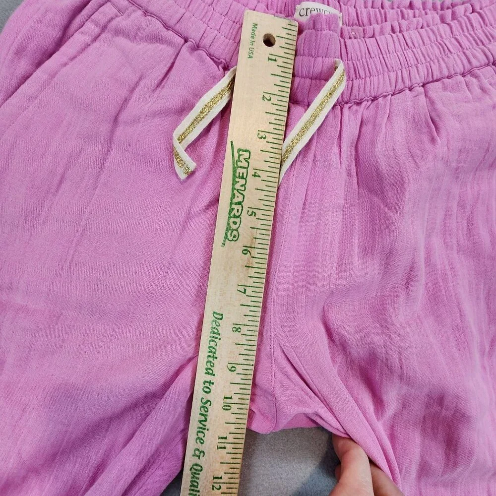 J. Crew Crewcuts Kids NEW Spring Wallace Pants Pink Drawstring‎ Casual Preppy 12